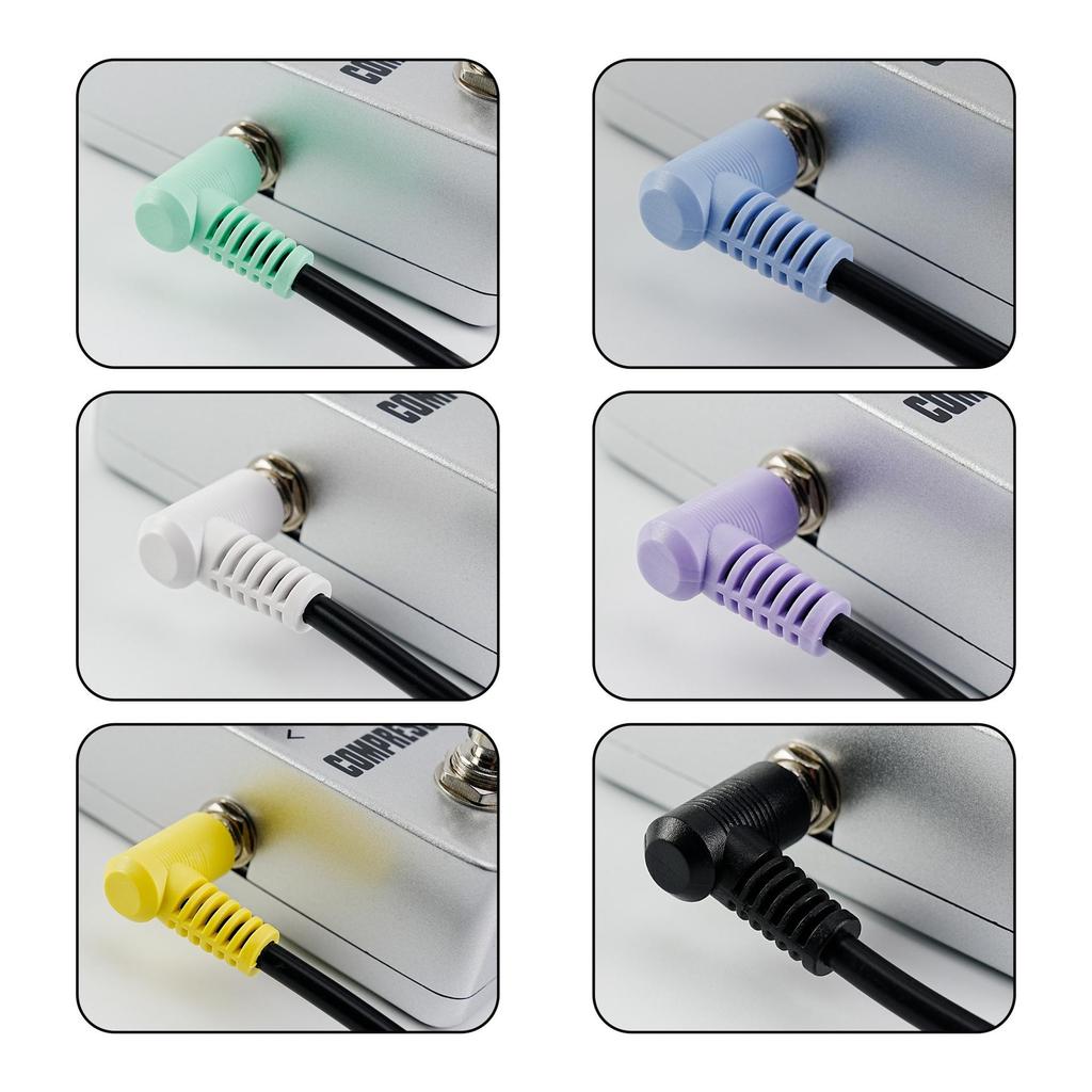 18cm Noise-Reducing Shielded Audio Patch Cable for Electric Guitar Pedals