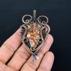 Bird eye Rhyolite 999 Copper Wire Wrapped Pendant, Handmade Gemstone Jewelry Pendant Gift For Birthday