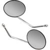 High Definition Clear View Motorcycle Rear View Mirror - Stainless Steel - 2PCS Replacement for Gn125 - Improve Safety and Visibility