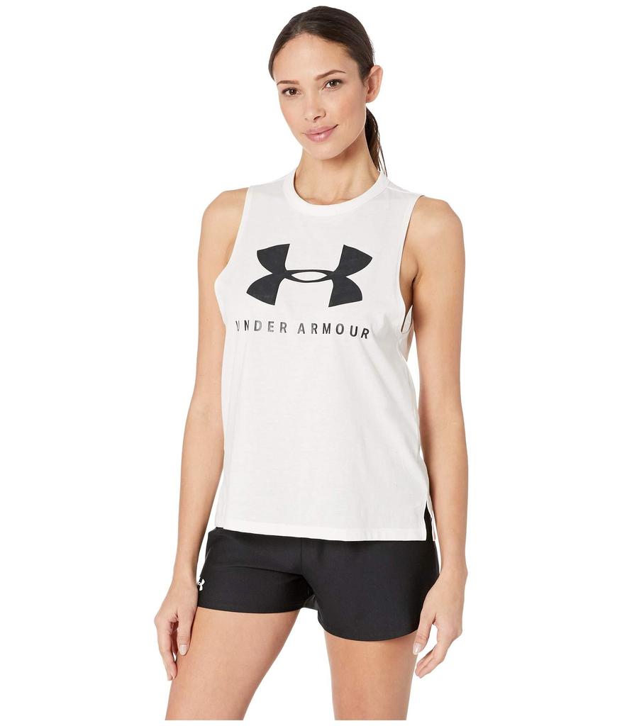 Buy Under armor sportstyle graphic muscle sl women's tank top, white, fr: s  (manufacturer size: sm) undal | #under armor 1344150-112 at affordable  prices — free shipping, real reviews with photos — Joom