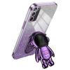 For Samsung Galaxy Note20/Note20 5G Case PC+TPU Slim-Fit Phone Cover with Astronaut Kickstand