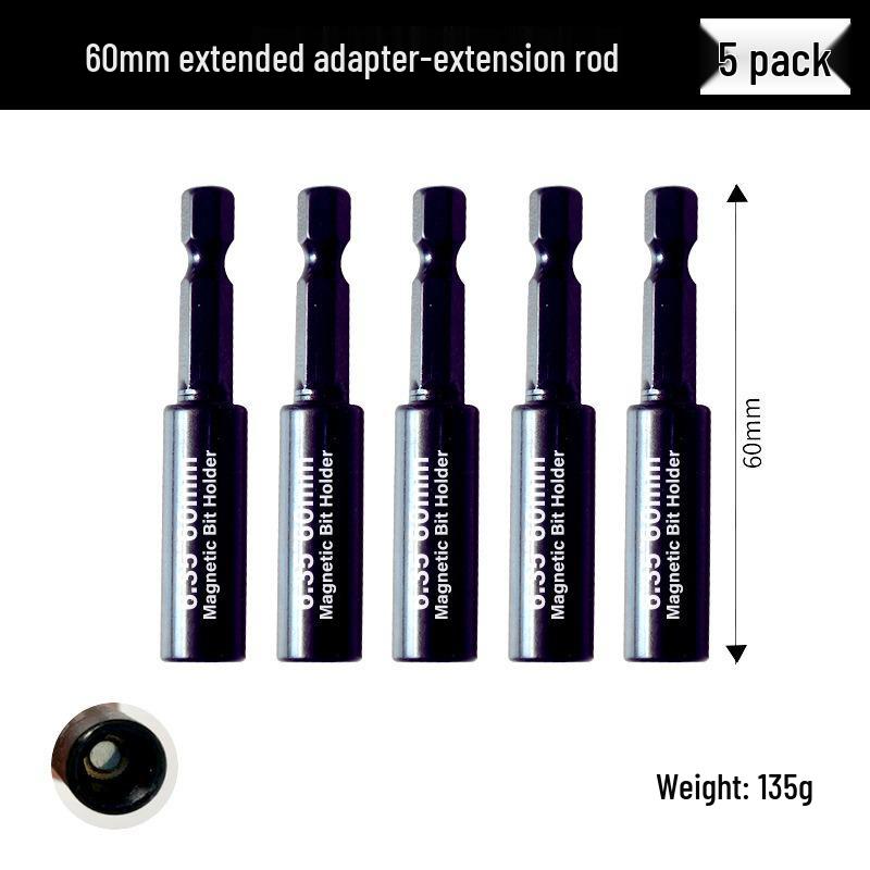 Shock-resistant Magnetic Phillips Screwdriver Bits with Anti-slip Teeth