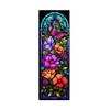 Transparent Bookmark Stained Glass Flower Bookmark Floral Acrylic Suncatcher Colorful Set Plant Book