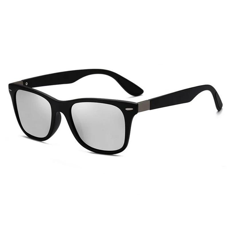 Sportliche Korrektionsgläser Quadratische Myopie Sonnenbrille Herren Polarisiert TR90 Fertig Autofahren Kurzsichtige Brille 0 -0.5 -0.75 Bis -6