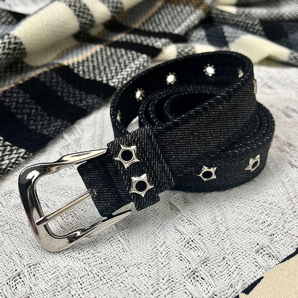 Canvas Waist Strap Punk Denim Style Waist Belts Casual Waistband  Women
