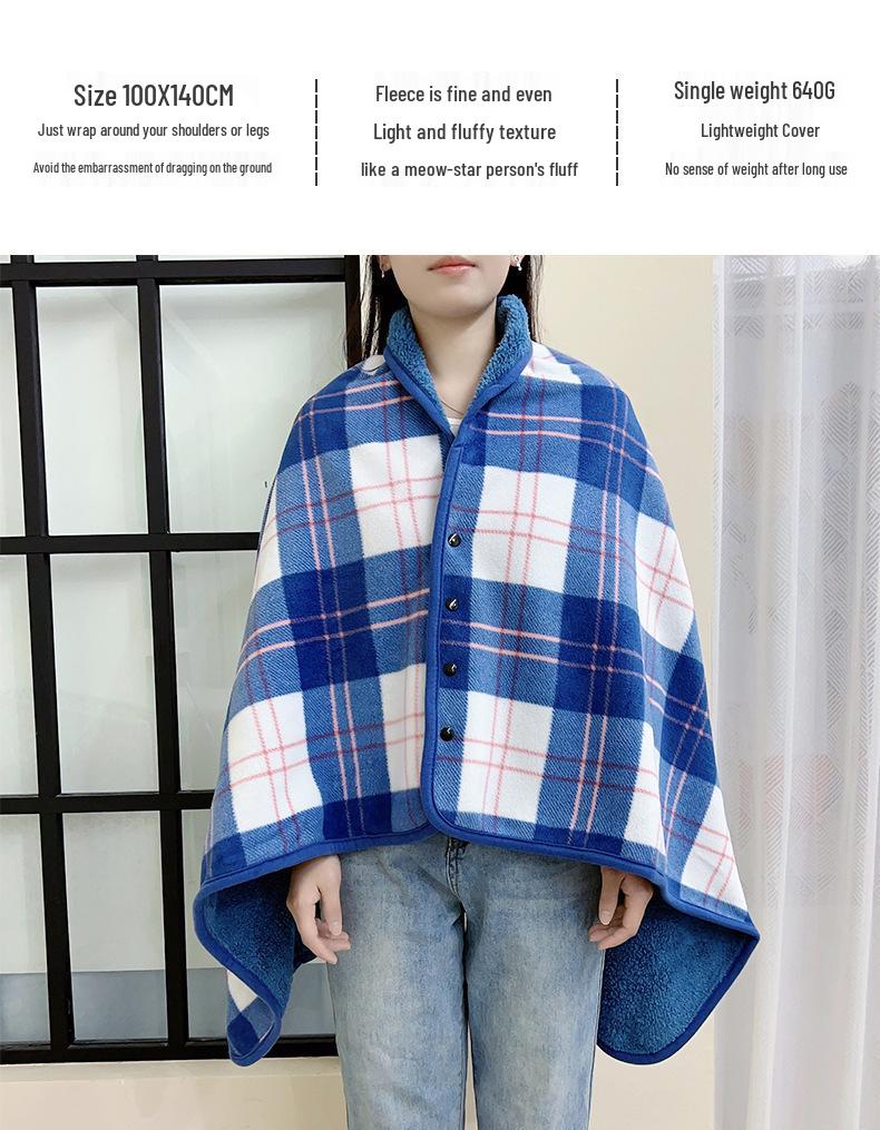 Premium Cozy Fleece Blanket - Warm, Thick, Multi-Functional for Autumn and Winter