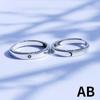 New Adjustable Size Ring Sun Moon Couple Ring Simple Silver Open Ring Men's and Women's Couple Engagement Jewelry Gifts