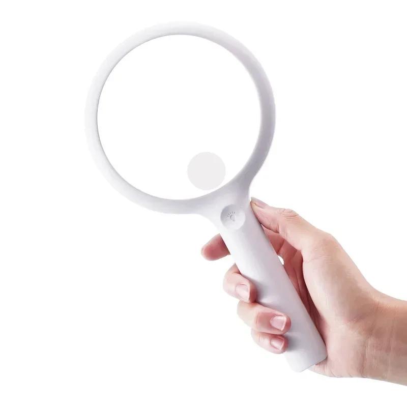 30x 60x Handlupe USB wiederaufladbar 20 LED-Leuchten Beleuchtetes Lese-Identifikationswerkzeug