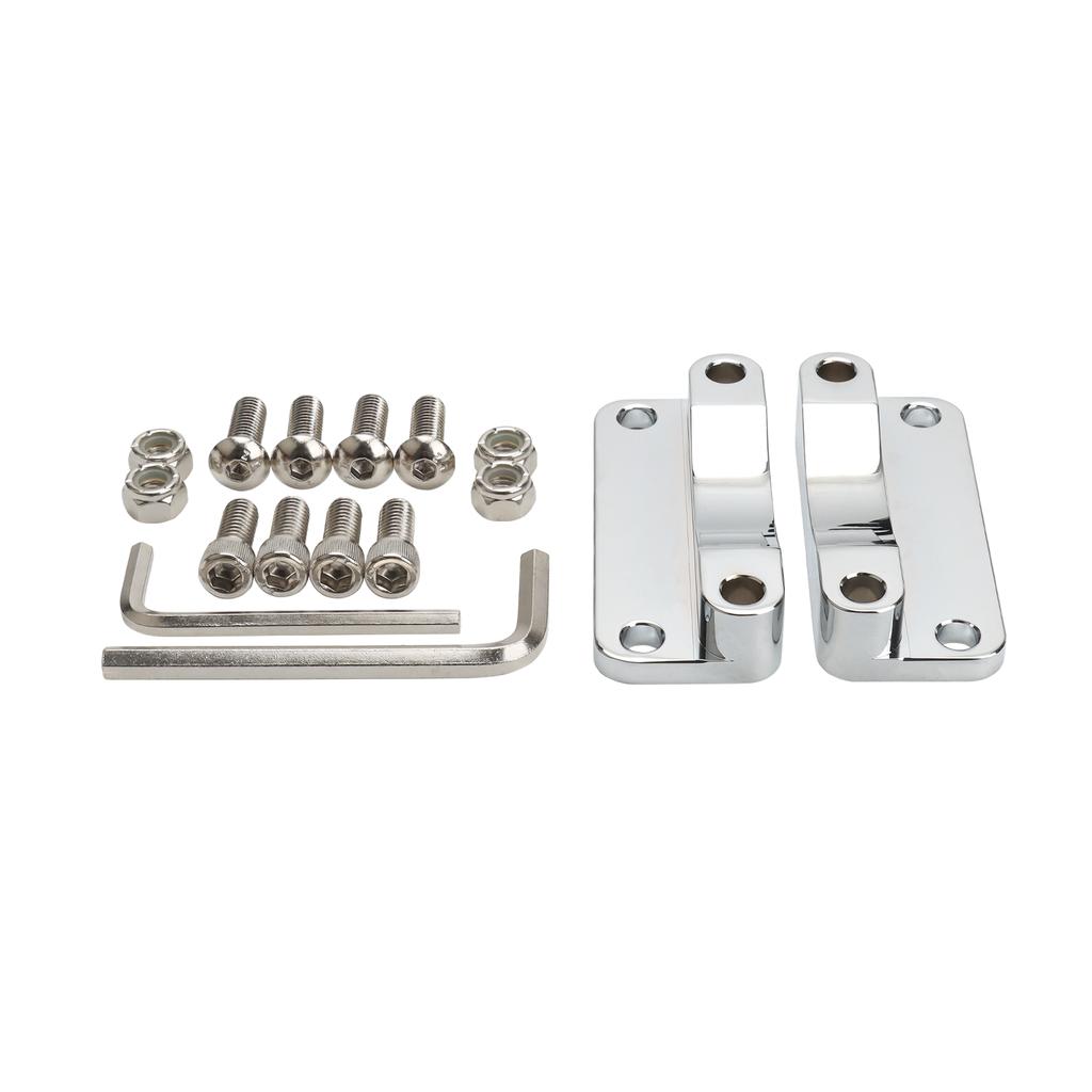 Chrome Front Fender Riser Spacer Bracket For Harley 00-13 Touring Road King Road Street Electra Glide FLHR FLHT 21" Wheel Chrome
