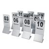 10pcs Stainless Steel Table Number Props Silver Table Cards Table Number Signs  Reception Seating