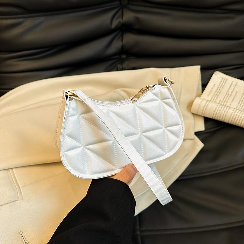 Fashion Female Underarm Shopping Bag Retro Casual Women Totes Shoulder Bags Female Leather Solid Color Handbag