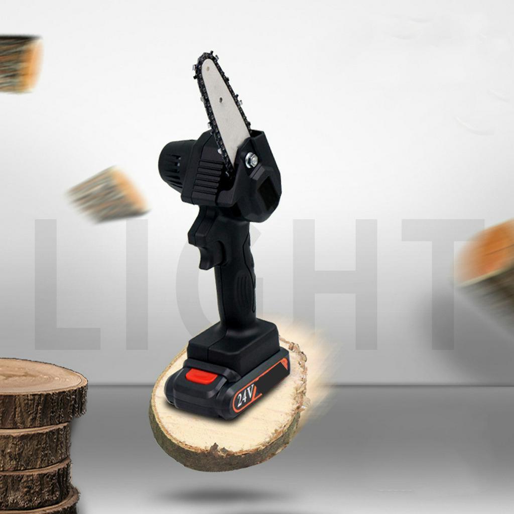 24V 1680W Electric Pruning Saw Chainsaw 220V Mini Portable One-Hand Saw Wood Cutters Bracket Brushless Motor with 1/2 Batterys