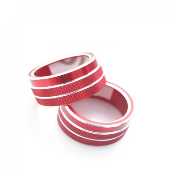 For Toyota Camry 2018- Air Condition Knob Button Ring Cover Decor Pair