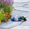 1pc Large Drunken Funny Garden Gnome Statue - 15cm Resin Art Deco Figurine with Weatherproof Coating for Yard Lawn Porch Decor