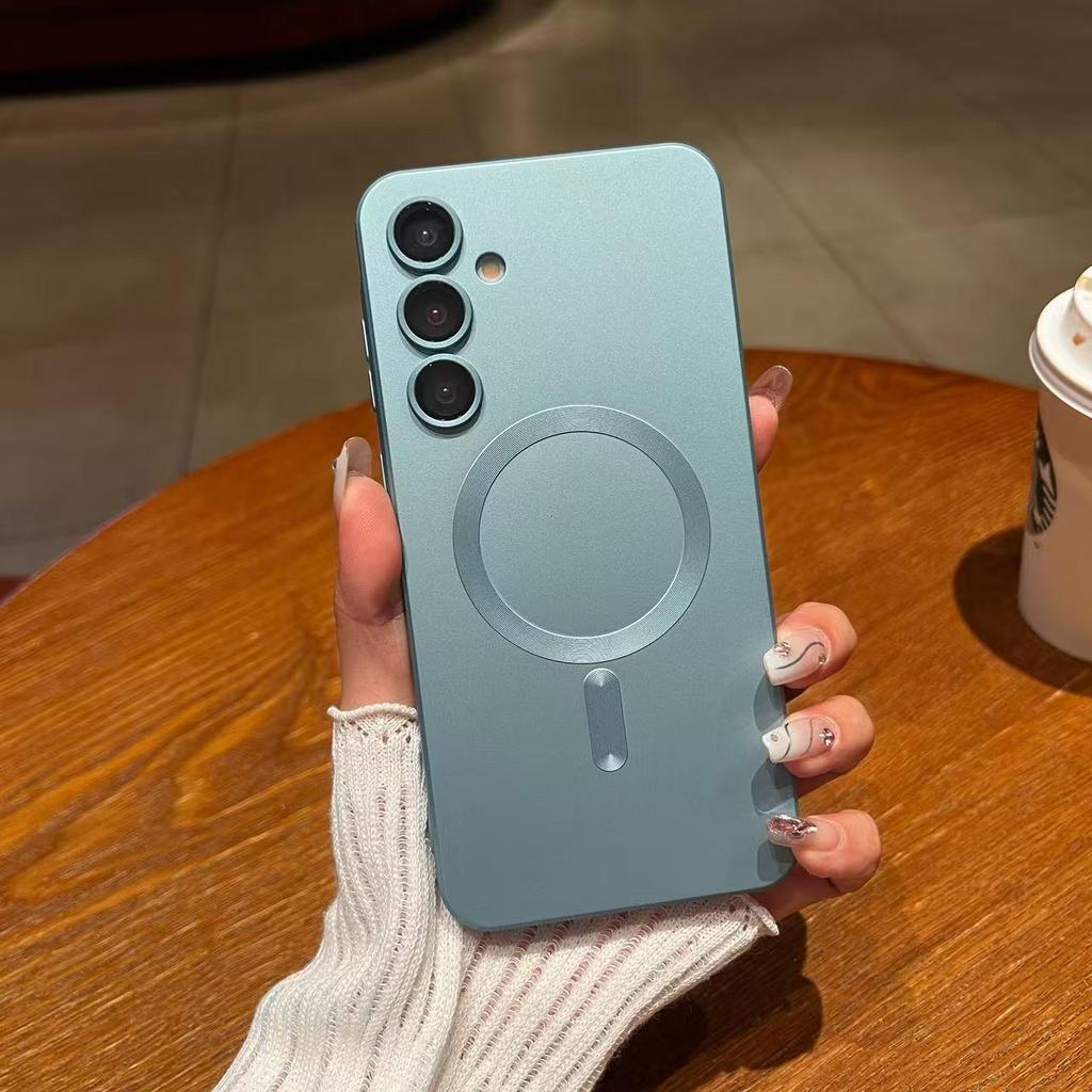 For Samsung Galaxy A15 A05S A05 A55 A35 A25 A14 A24 A34 A54 Phone Case Luxury Magnetic For Magsafe Wireless Charging Soft Cover