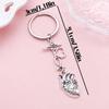 Cross-Border Nurse Tools Keychain with Syringe, Stethoscope, Heart & ECG Pendants