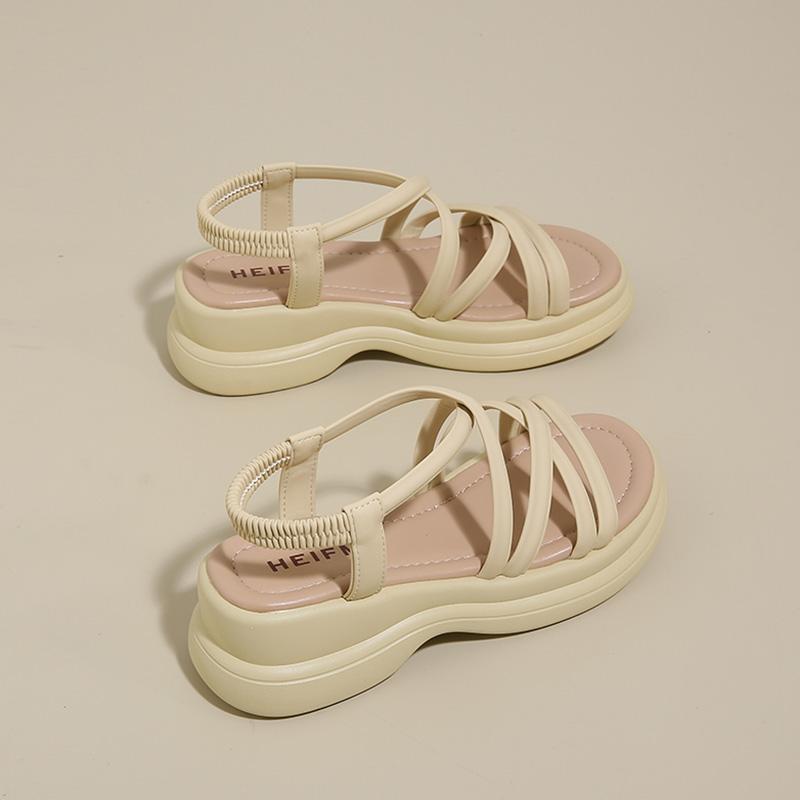 

Fashion CRLAYDK Classic Women s Sandals Elastic Band Comfort Platform Ladies Straps Shoes Summer Beach Walking Casual Dressy Slippers 40