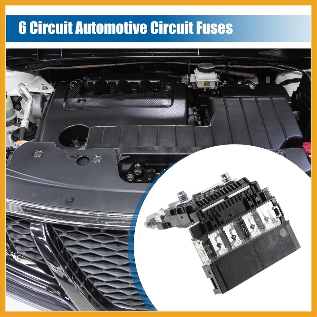24380-JA00A Multi Block Fuse for Nissan Maxima Murano 2009 2010 2011 2012 2013 2014 5 Circuit Automotive Circuit Fuses 24380JA00A Replacement