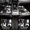 4 Alfombrillas para Coche con Estampado de Vaca, Alfombrillas Duraderas y Fáciles de Limpiar con Impresión Completa, Adecuadas para Accesorios de Interior de Vehículos