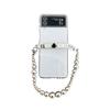 Transparent für Samsung Zflip 6 Handyhülle für W24flip Flip Flip Flip Faltbildschirm Handkette Schleife Liebe
