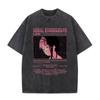 Anime Giapponese Seriale EsperiUnisexts Lain Vintage Lavato Maglietta Unisexga Iwakura Ragazza Sci Fi T-shirt Unisex Cotone Casuale Maglietta