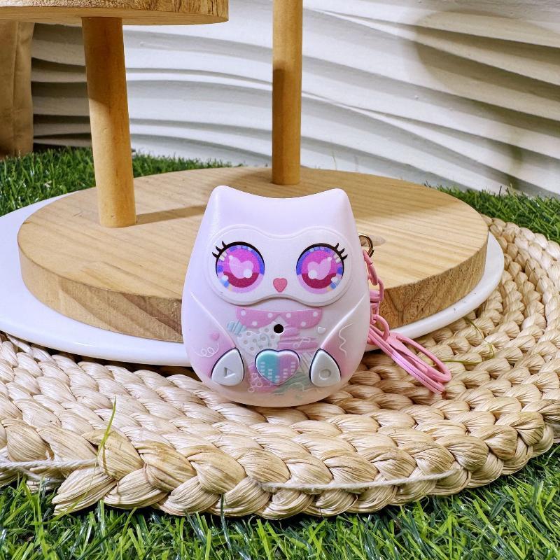 Portachiavi Registratore Vocale Gufo Adorabile Ciondolo Registrabile Portatile Portachiavi Per Amici Bambini Regalo di Compleanno Portachiavi per Zaino