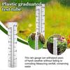 Plastic Graduated Test Tube Garden Plastic Measuring Device Rainwater Collector Outdoor Test Tube
