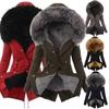 Luxuriously Warm Winter Womens Parka Outwear Military Hooded Coat With Fur Lining