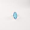 Swiss Blue Topaz Gemstone 925 Sterling Silver Jewelry Handcrafted Stylish Ring RR-23-9