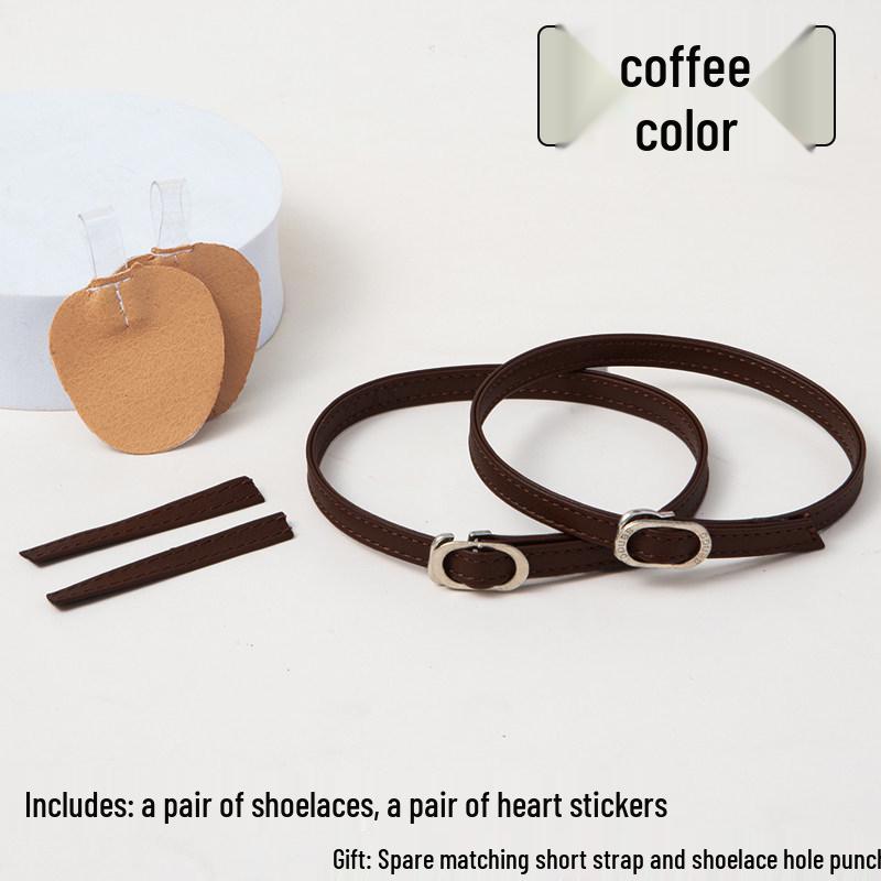 Non-Slip High Heel Strap with Suede Matte Finish - Secure Tie-Up Buckle Design