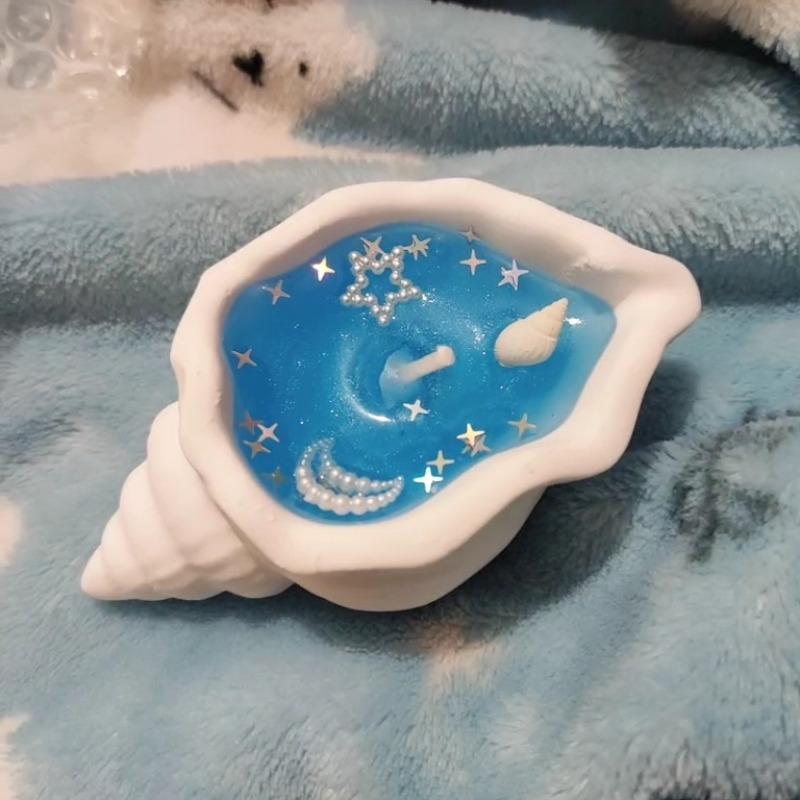 DIY Craft: Świeca zapachowa z muszlą konchy Morskiej Bryzy z kreatywną muszlą zapachową i gwiazdą, ręcznie robiona, dekoracje do domu, sypialni