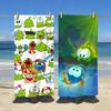 Spiel O-Om Nom-Stories Frosch Niedlich Handtuch Weich Pool Geschenk Für Reise Fitnessstudio Dusche Camping Schnelltrocknend Sport Große Strandhandtücher