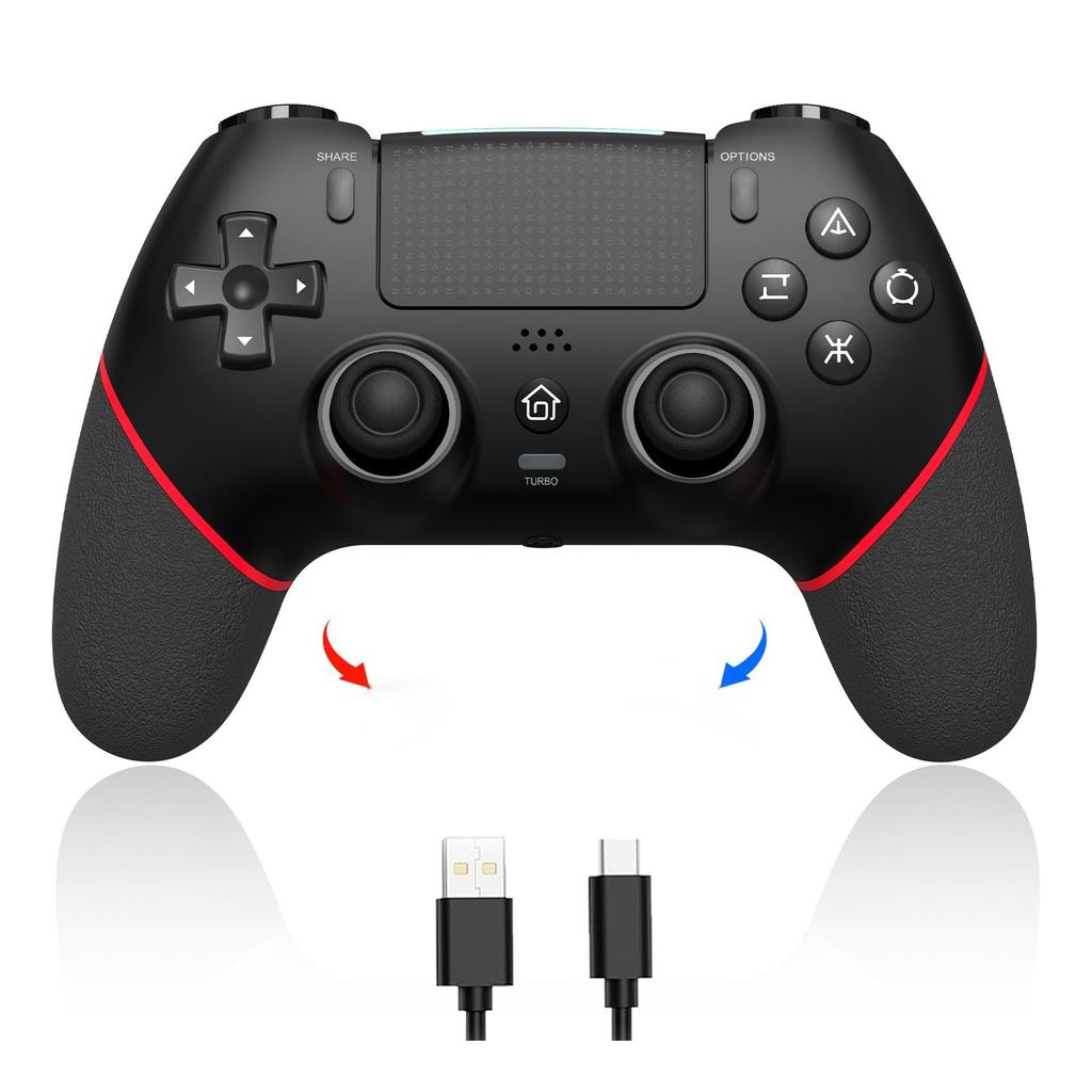 Sungale PS4 Controller 2025 Upgraded with Back Bluetooth Macro 1000mAh Compatible with Headphone Hole PC 16 Hours of Continuous Japanese Instruction