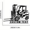 Custom Forklift Driver Metal Wall Art, Personalized Name Sign, Home & Warehouse Decor Gift for Lift Truck Enthusiasts