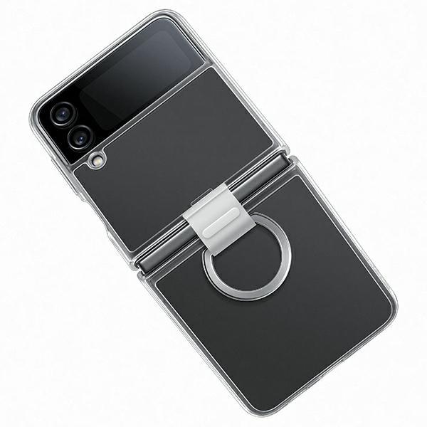 Custodia per Samsung Galaxy Z Flip 4 Clear Cover Anello Trasparente