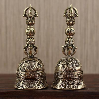 1 Peça Sino de Bronze de Natal Presente Criativo Decoração de Casa Artesanato de Latão Sino de Queda Fundido Sino de Vento Para Chave Uso de Carro