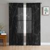 Marble Nordic Style Tulle Sheer Curtains for Living Room Decoration Window Curtain for Bedroom Kitchen Voile Organza Drapes