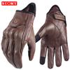 Full leather locomotive gloves men's and women's motorcycle riding equipment touch screen wear-resistant gloves cross-border