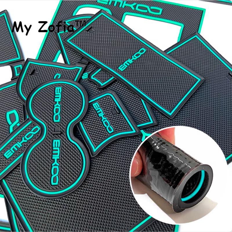 For GAC Trumpchi EMKOO 2023 2024 2025 Gate Slot Cup pad Door Groove Mat Non-slip Protective Interior Rubber Coaster Accessories