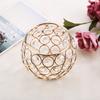 Beads Crystal Candle Holder Silver Tealight Candle Holder Bowl Candle Holder  Table Decor