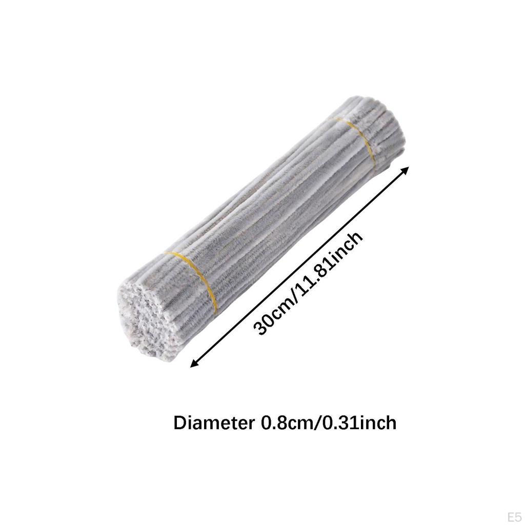 Pipe Cleaners Craft 8mm Chenille Tube for Children Accessories DIY Bouquet Handmade Material