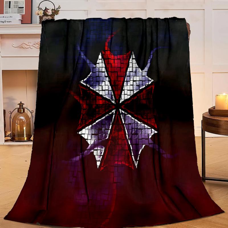 1PC Umbrella Symbol Flannel Blanket Gift, Suitable for Both Men And Women, Soft Ideal for Beds And Sofa, Birthday Or Christmas Gift