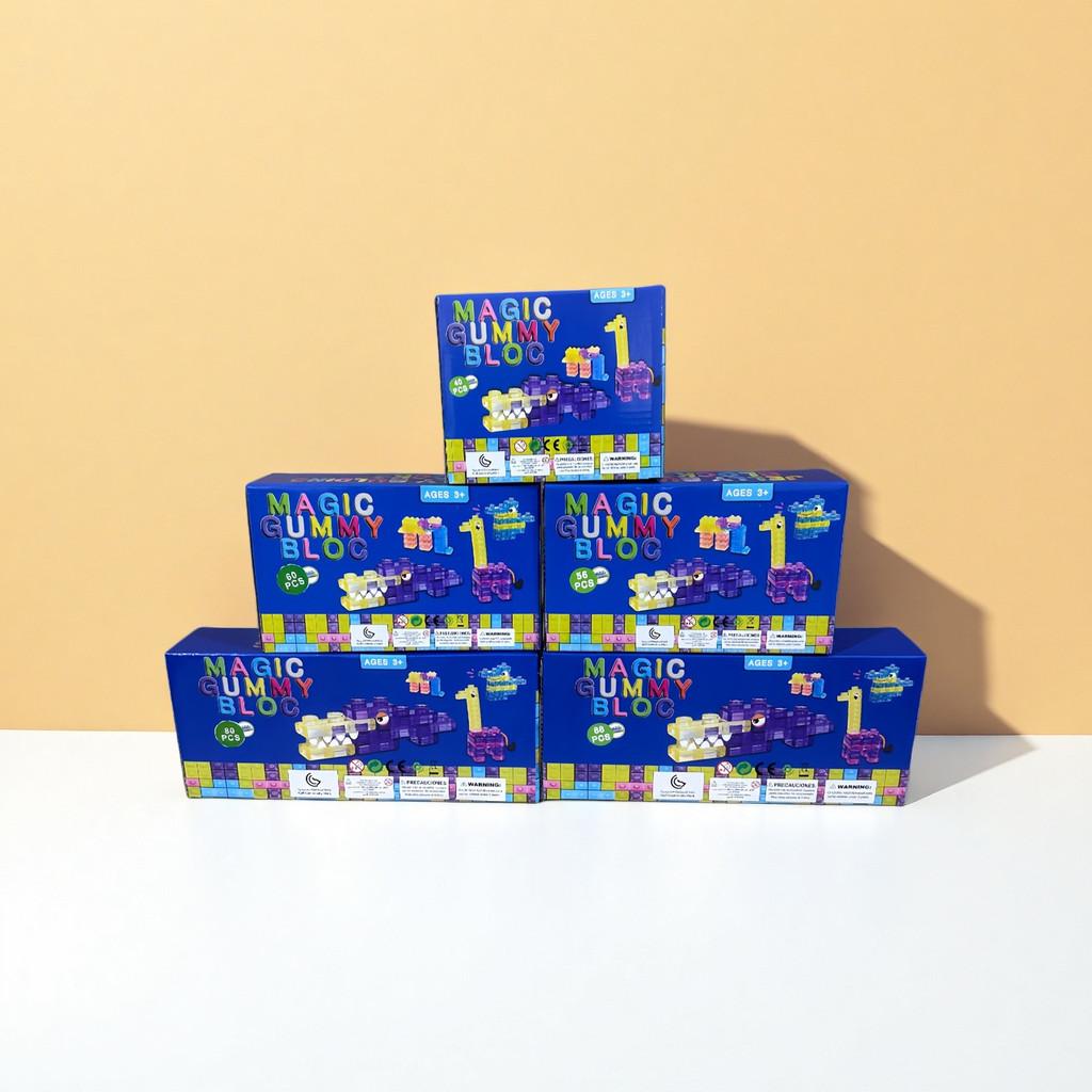 Jelly Building Blocks Toy With Diy Assembly For Kids And Toddlers