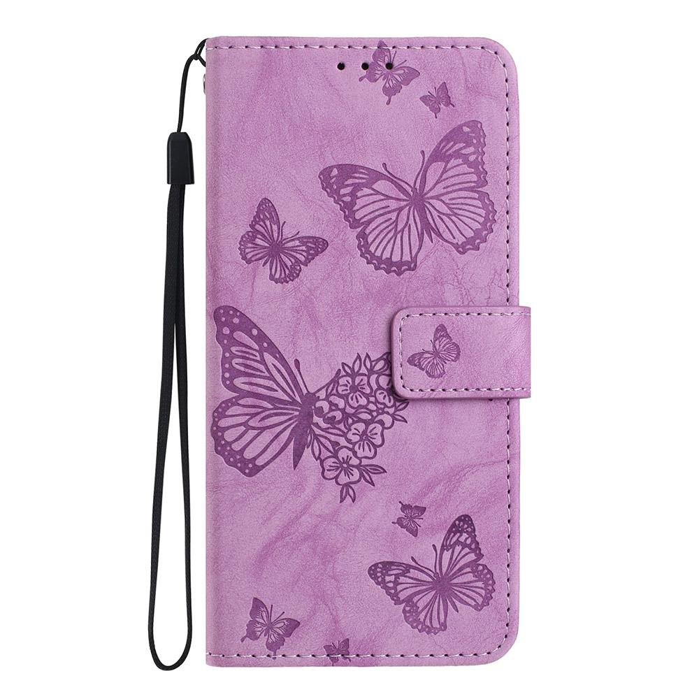 Leather Phone Case For Google Pixel 10A 9A 8A 7A 6A Google Pixel 10 9 8 7 6 Pro Butterfly Embossing Print Card Slot Wallet Cover