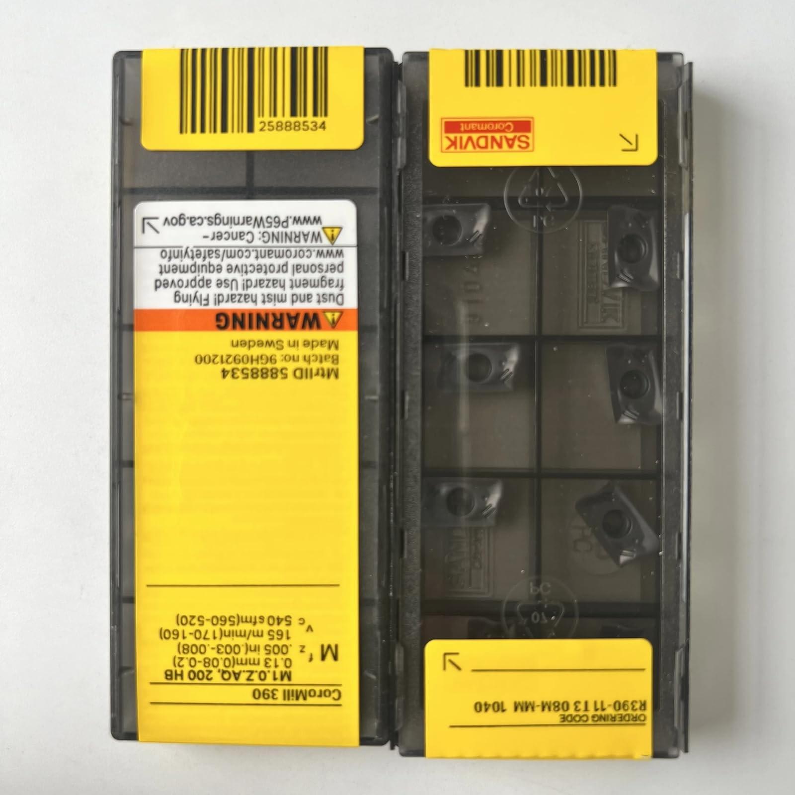 

Original Sandvik / R390-11T308M-MM 1040 / CNC lathe carbide blade 10 Pcs