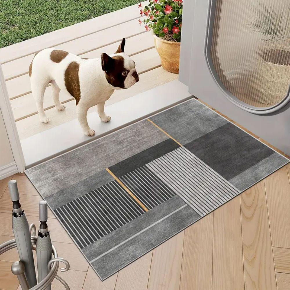 

Modern Minimalist Geometric Doormat Stain-Resistant and Durable Entrance Hallway Mat Kitchen Laundry Room Rug Home Decor 40x60cm 16x24inch