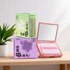 100 Sheets Oil-Absorbing Paper With Mirror Case &Puff Portable Oil-Holding Bamboo Charcoal Tea Paper For Oily Skin Makeup