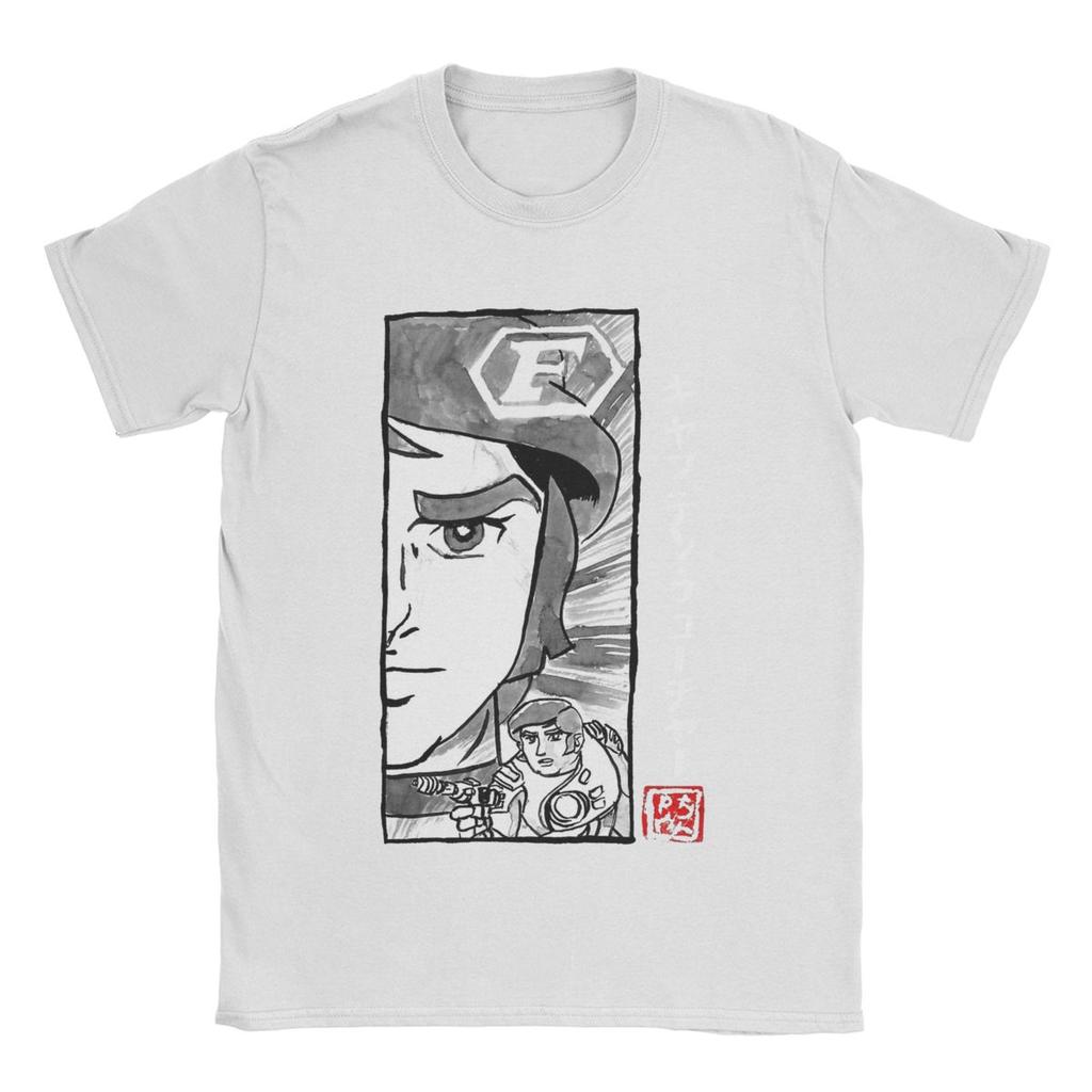 Volnočasové pánské tričko Captain Future s kulatým výstřihem, bavlněné tričko s krátkým rukávem, originální topy