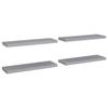VidaXL Étagères murales flottantes 4 pcs Gris 80x23,5x3,8 cm MDF