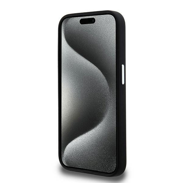 Etui do iPhone 15 Pro Karl Lagerfeld Silicone Metal Logo Czarne
